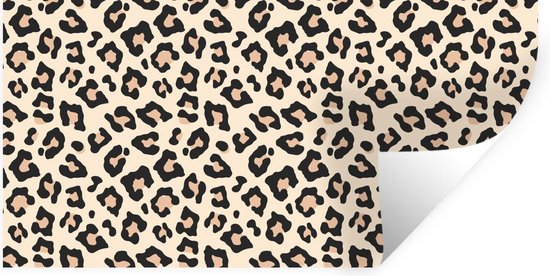 Stickers muraux - Imprimé Animal - Léopard - Wit - 80x40 cm - Film Adhésif