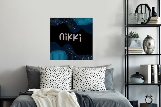 Stickers muraux - Film autocollant - Nikki - Pastel - Fille - 80x80 cm - Film adhésif - Stickers muraux chambre d'enfant - Papier peint autocollant - Papier peint autocollant - Film autocollant