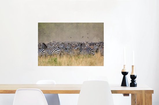 Affiche Zèbres chassés - 90x60 cm