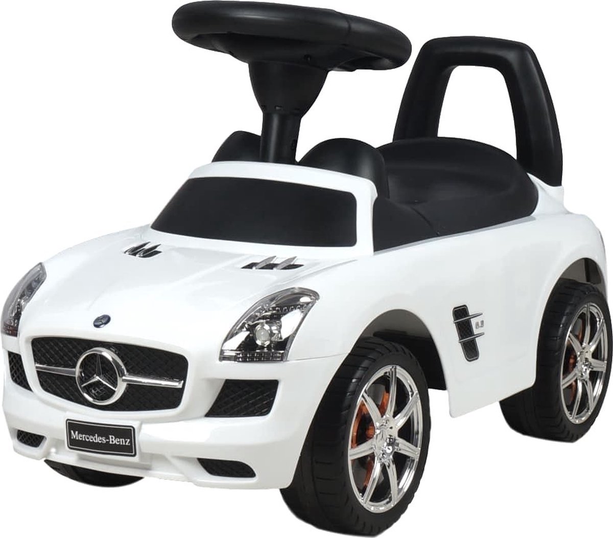 Eco Toys Mercedes SLS Loopauto Wit met claxon en muziek