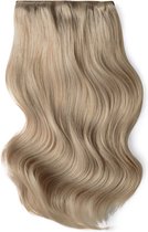 Remy Human Hair extensions Double Weft straight 20 - Silver Sand#