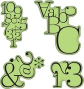 Inkadinkado cling stamps typographic