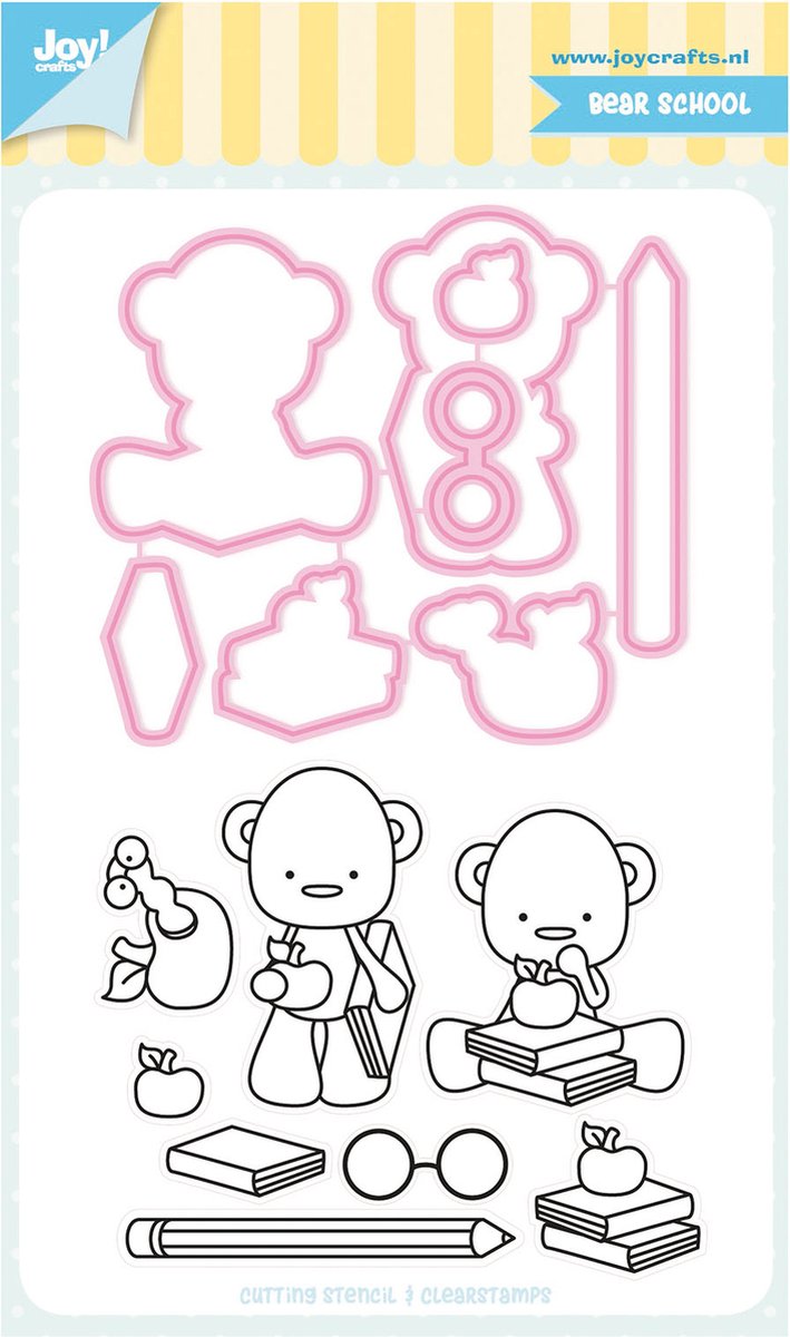 Joy!Crafts Snijstencil - & stempel Jocelijne Schoolbeer