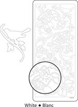 Vaessen Creative Sticker - 10x23cm - 10st - wit organic shapes