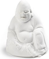 Powertex gips smiling buddha 5x5x6cm - 1 stuk