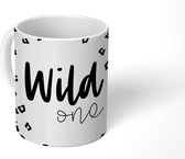 Mok - Koffiemok - Wild one - Spreuken - Quotes - Mokken - 350 ML - Beker - Koffiemokken - Theemok - Mok met tekst