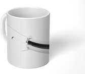 Mok - Een draadloze stijltang - zwart wit - 350 ML - Beker