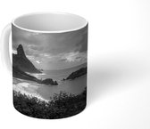 Mok - De zonsondergang in Fernando de Noronha - zwart wit - 350 ML - Beker