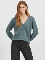 Vila VIJAMINA V-NECK LS KNIT CARDIGAN - Nort Blue