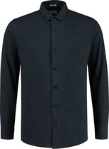Dstrezzed - Overhemd Heavy Slub Jersey Donkerblauw - XL - Heren - Regular-fit