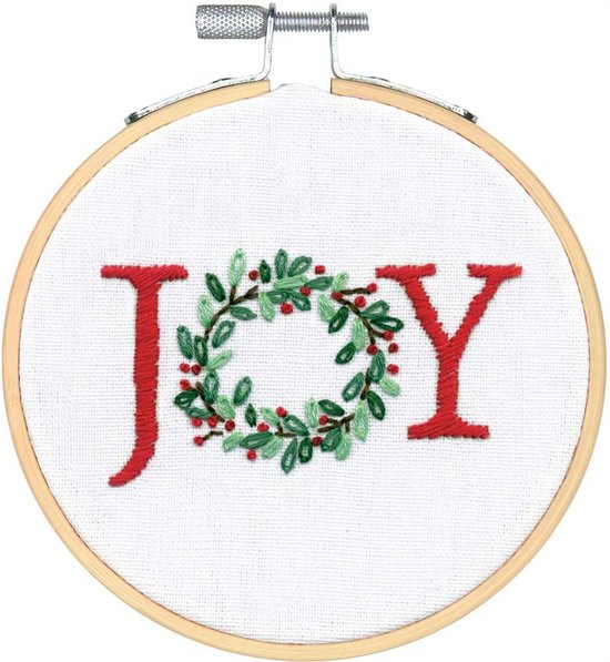 Dimensions Borduurpakket | Joy | Kerst | Christmas | Volwassen | DIY kit | Borduren | Hobby creatief