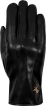 Schwartz & von Halen Leren Handschoenen voor Heren Musk - vegan leren handschoenen met fleece voering & touchscreen Premium Handschoenen Designed in Amsterdam - Zwart maat 9,5/L -
