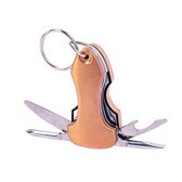 sleutelhanger multitool aluminium goud 5-delig