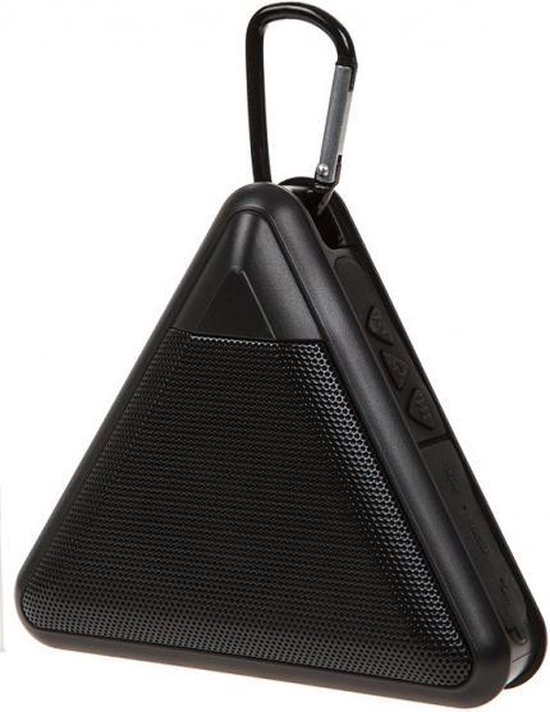 waterdichte mountainbike bluetooth speaker zwart 10 cm