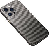 R-Just Carbon Fiber Apple iPhone 13 Pro Hoesje Back Cover Grijs