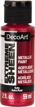 Acrylverf - Metallic - Extreme Sheen - DecoArt -  ruby - 59 - 1 stuk