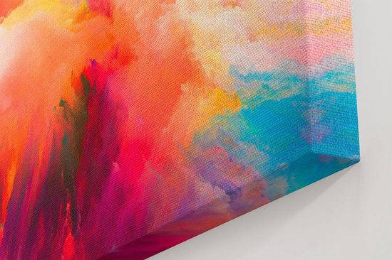 Artaza - Peinture sur toile - Peinture d'art abstrait des couleurs - 40x40 - Klein - Tableau sur toile - Impression sur toile