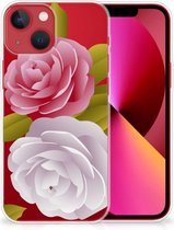 Silicone Back Case Geschikt voor iPhone13 GSM Hoesje Roses