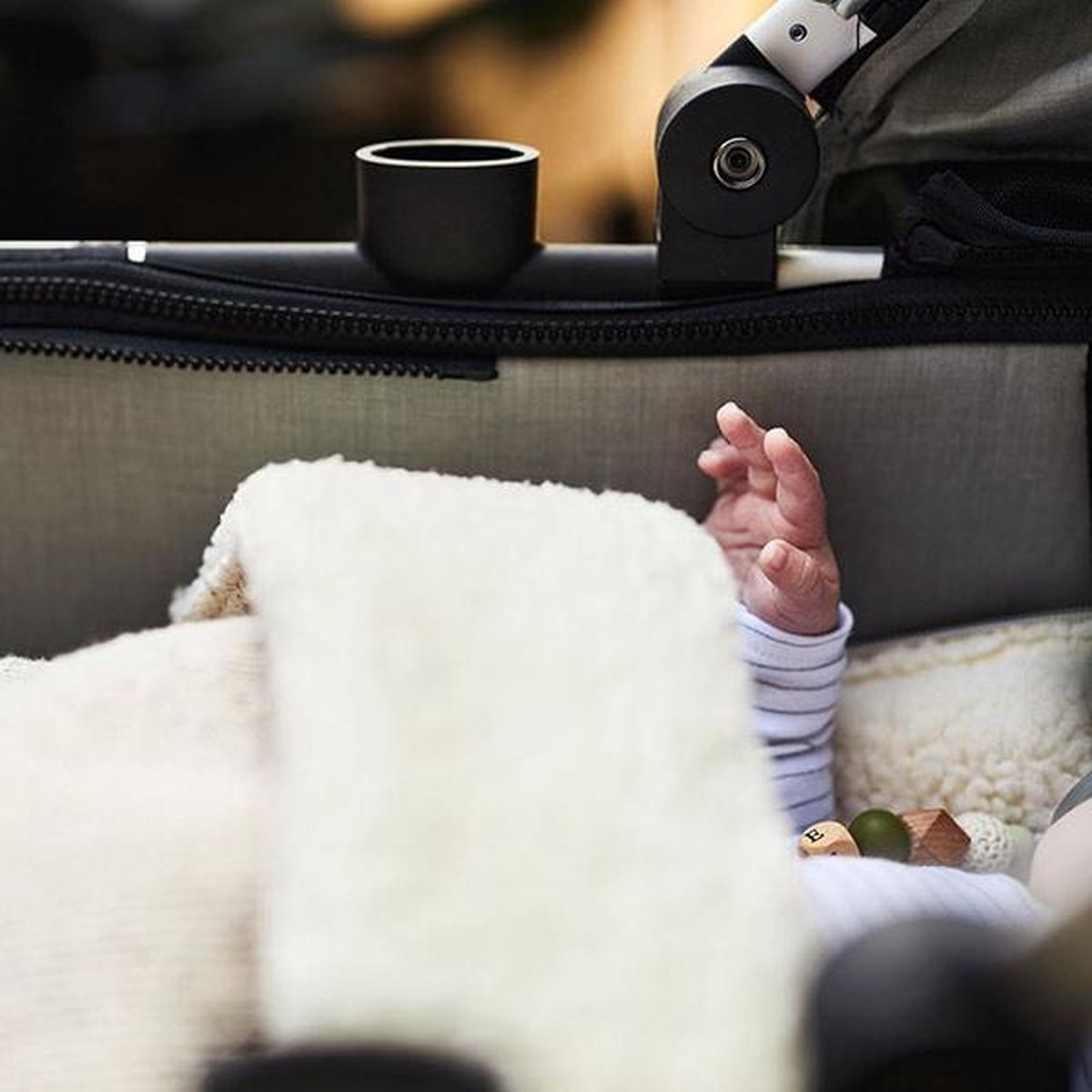 Voetenzak voor Autostoel \u0026 Kinderwagen - Bliss Knit - Nougat | bol.com