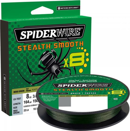 SpiderWire Stealth Smooth 8 - Moss Green - 23.6kg - 0.23mm - 150m - Groen van Spiderwire — afbeelding 5
