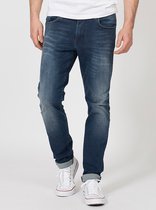 Petrol Industries Heren Jeans Slim Fit Seaham - Spijkerbroek - Essentials Collection - Blauw - Maat W33L34