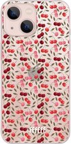 6F hoesje - geschikt voor iPhone 13 Mini -  Transparant TPU Case - Cherry's #ffffff