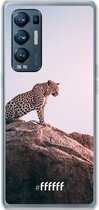 6F hoesje - geschikt voor OPPO Find X3 Neo -  Transparant TPU Case - Leopard #ffffff