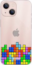 6F hoesje - geschikt voor iPhone 13 Mini -  Transparant TPU Case - Tetris #ffffff