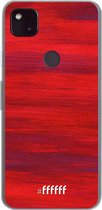 6F hoesje - geschikt voor Google Pixel 4a 5G -  Transparant TPU Case - Scarlet Canvas #ffffff