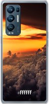 6F hoesje - geschikt voor OPPO Find X3 Neo -  Transparant TPU Case - Sea of Clouds #ffffff