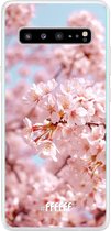 6F hoesje - geschikt voor Samsung Galaxy S10 5G -  Transparant TPU Case - Cherry Blossom #ffffff