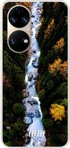 6F hoesje - geschikt voor Huawei P50 -  Transparant TPU Case - Forest River #ffffff