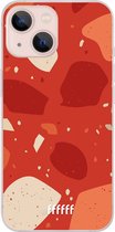 6F hoesje - geschikt voor iPhone 13 - Transparant TPU Case - Terrazzo N°4 #ffffff