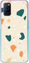 6F hoesje - geschikt voor OPPO A52 -  Transparant TPU Case - Terrazzo N°1 #ffffff