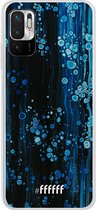 6F hoesje - geschikt voor Xiaomi Redmi Note 10 5G -  Transparant TPU Case - Bubbling Blues #ffffff