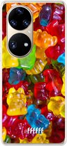 6F hoesje - geschikt voor Huawei P50 Pro -  Transparant TPU Case - Gummy Bears #ffffff