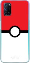 6F hoesje - geschikt voor OPPO A52 -  Transparant TPU Case - Pokeball #ffffff