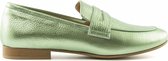 Van Dalen  - Loafer Metallic Leer - Green - 38