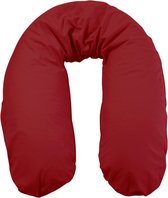 Form Fix XL Voedingskussenhoes - Body Pillow Kussensloop - Zwangerschapskussen hoes - Zijslaapkussen hoes - 100% Katoen Hoes - Rood