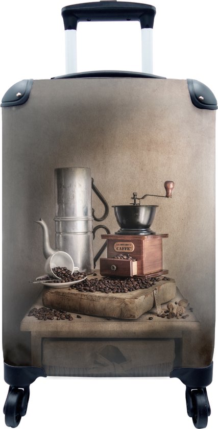 Koffer - Oude koffiepot met machine - Past binnen 55x40x20 cm en 55x35x25  cm -... | bol.com