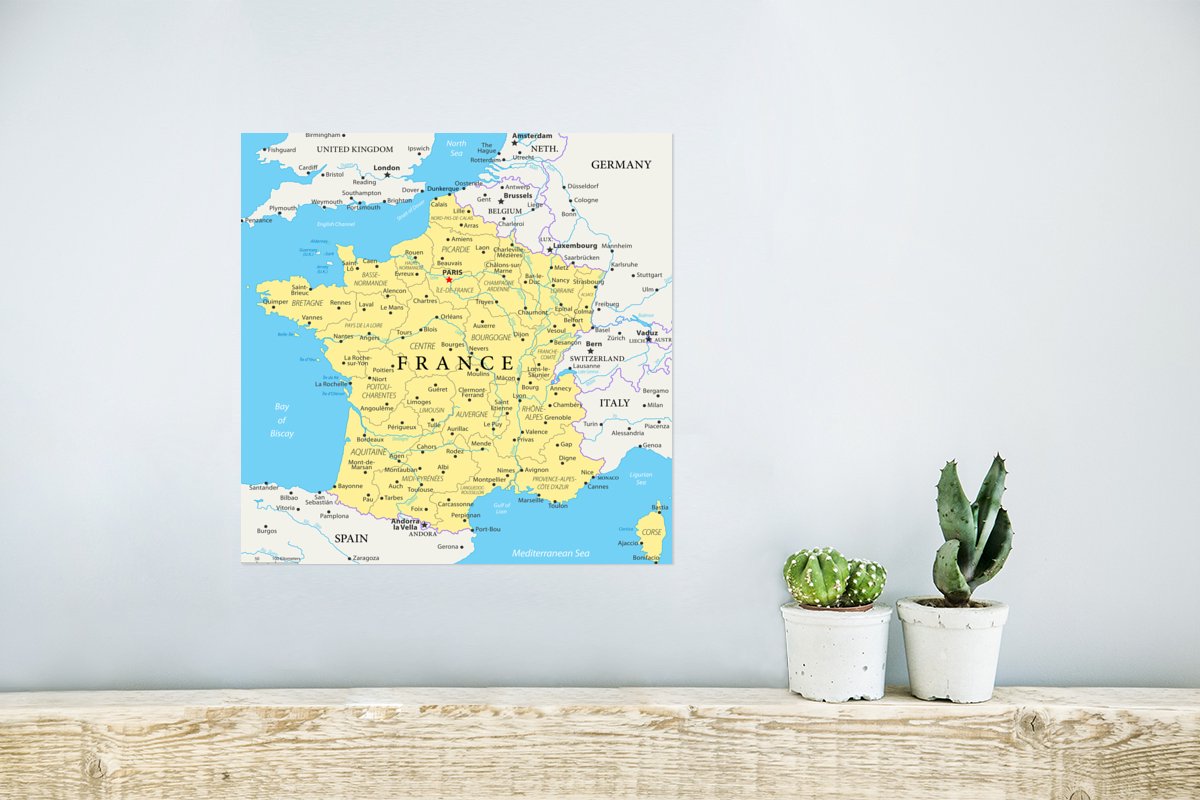 Carte de France 100x100 cm | bol