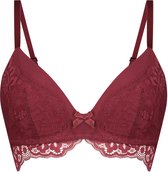 Hunkemöller Lingerie Dames Voorgevormde bh zonder beugel Tia  - Rood - maat C80
