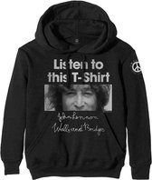 John Lennon Hoodie/trui -S- Listen To This Zwart