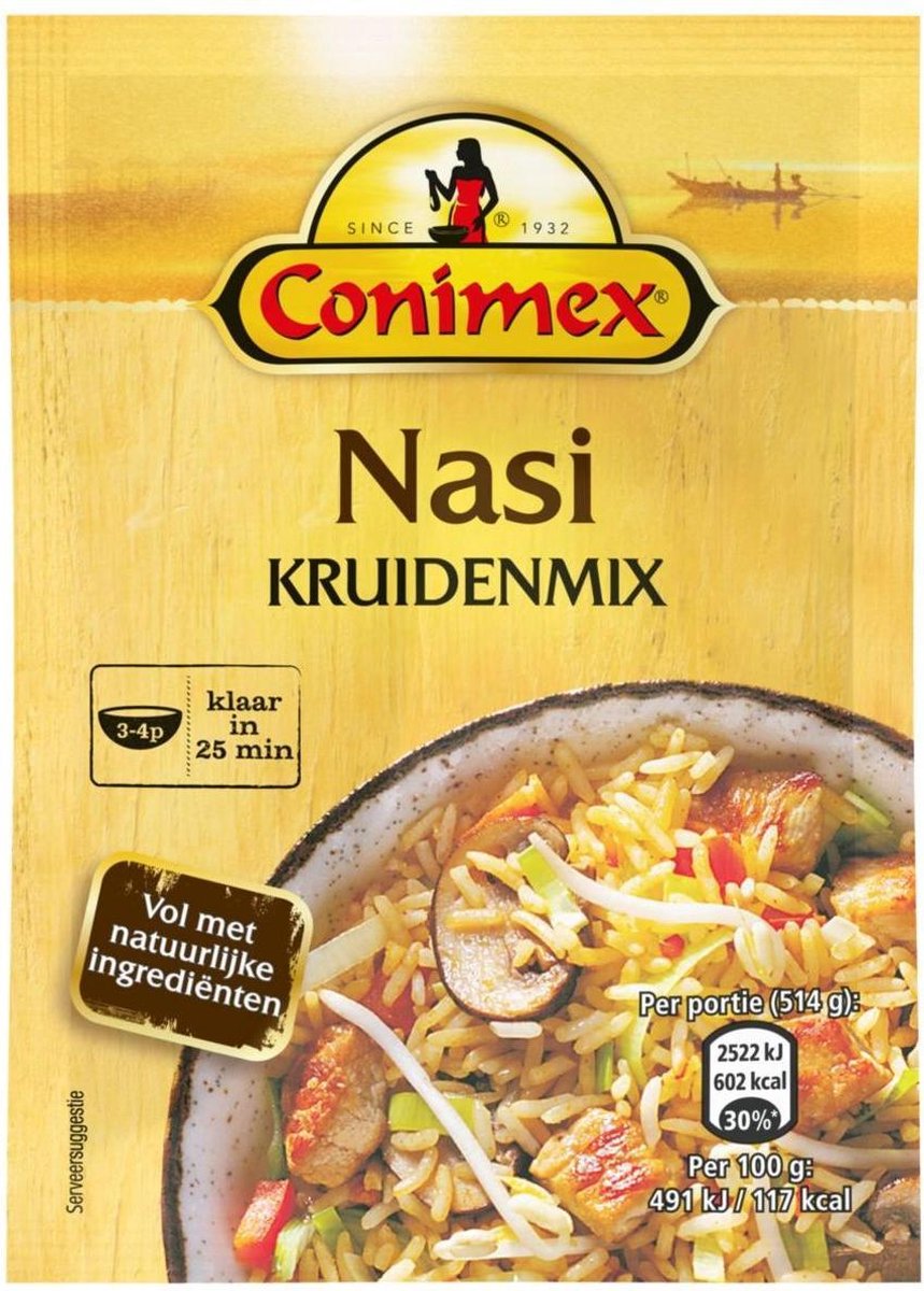 Conimex Kruidenmix voor nasi 25 stuks