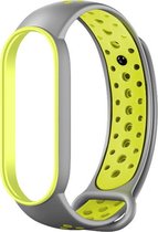 Bandje Voor Xiaomi Mi 5/6 Dubbel Sport Band - Grijs Groen - One Size - Horlogebandje, Armband