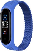 Xiaomi Mi band 3/4/5/6 gevlochten band - blauw - Geschikt voor