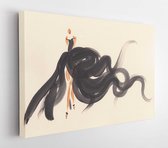 Elegante dame. mode illustratie. aquarel schilderij - Modern Art Canvas - Horizontaal - 1750338683 - 80*60 Horizontal