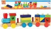 Toi-toys Houten Trein 46 Cm 16-delig