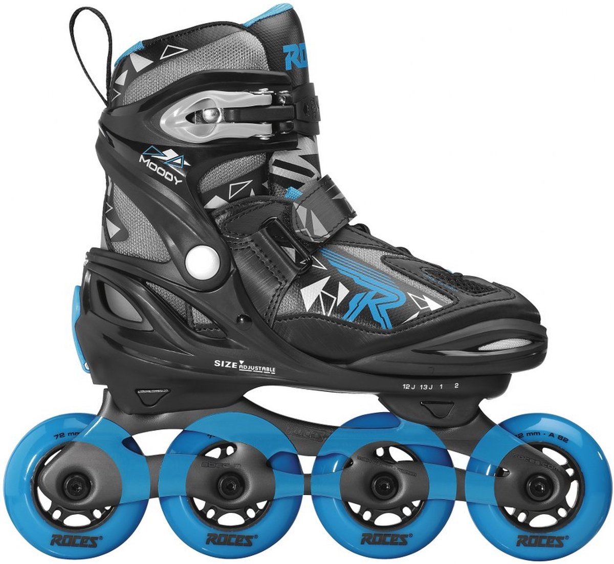 Roces – Moody TIF – Inline Skates – Jongens – Verstelbaar – Lichtgewicht & Stabiel Zwart