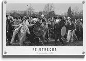 Walljar - FC Utrecht supporters '82 II - Muurdecoratie - Plexiglas schilderij